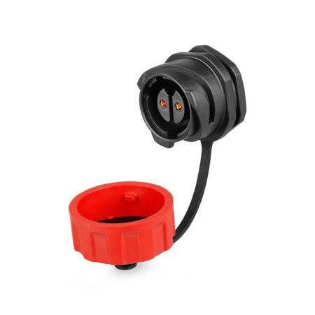 For XLR Waterproof IP68 25A 500V Gold-Plated Contacts Male Female M24 2 Pin Power Cable Connector