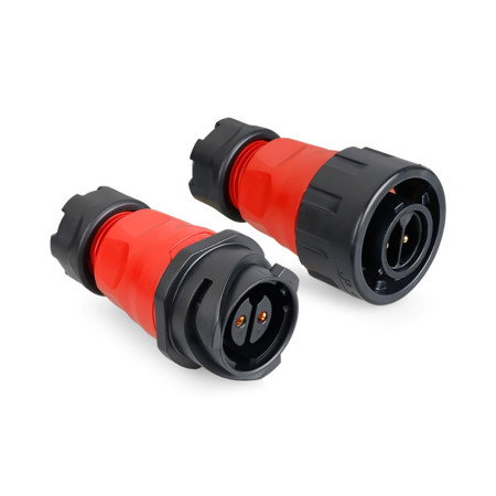 For XLR Waterproof IP68 25A 500V Gold-Plated Contacts Male Female M24 2 Pin Power Cable Connector