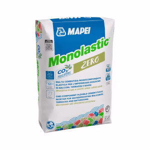 Mapei Flexible One-Component Waterproofing Mortar, 20Kg, Suitable for Balconies, Terraces and Bathrooms Under Tiles