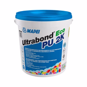 Mapei Two-Component PU Adhesive, 10Kg, Suitable for PVC, LVT and Light-Coloured Resilient Floor Coverings - White