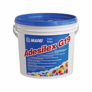 Mapei High-Performance Reactive Adhesive, 10Kg, Suitable for Rubber, PVC and Resilient Floor Coverings - Beige