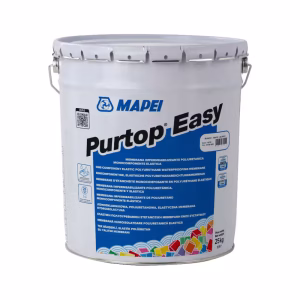 Mapei Polyurethane Waterproofing Membrane, 25Kg, Suitable for Seamless Protection of Flat Roofs, Balconies and Exposed Concrete - White