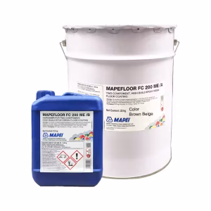 Mapei Coloured Epoxy Floor Coating, 22Kg, Suitable for Chemical-Resistant Industrial and Commercial Concrete Floors - Brown Beige