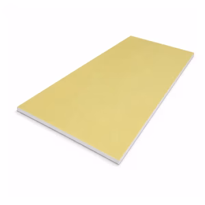 Gyproc Duraline Plaster Board 15 x 1200 x 2400 T/E Edge Yellow Face Brown Reverse