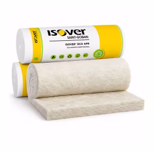 Isover Eco Acoustic Partition Roll 50mm 1.2 x 20m 16kg/mÂ³ Unfaced Sound Absorption Insulation