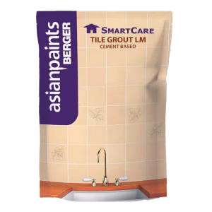 Asian Paints Berger SmartCare Tile Grout, 5Kg, Light Buff, Cementitious Tile Joint Filler
