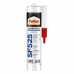 Pattex Silicone Sealant SF525 Premium 280ml White Cartridge Sealing & Waterproofing