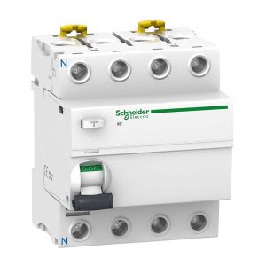 Schneider ELCB 100A 4-Pole 100mA, Earth-Leakage Protection, Sensitive Trip, DIN-Rail
