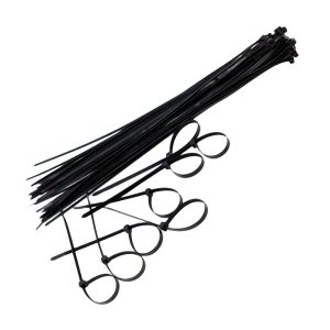 Cable Tie 150 x 3.6mm Black Nylon 100 Pcs/Pack