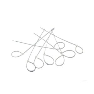 Cable Tie 400 x 4.8mm White Nylon 100 Pcs/Pack