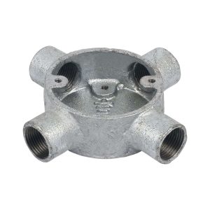 25mm 4 Way Gi Circular Box