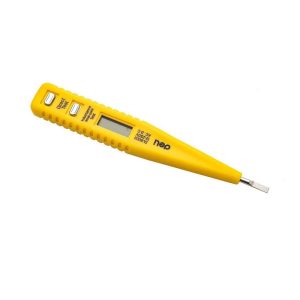 Deli Digital Voltage Tester, AC/DC 12â€“250V, Suitable for Quick Electrical Testing