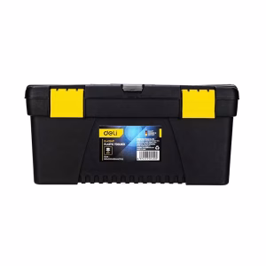 Deli 17" Plastic Tool Box, Used for Professional Tool Storage