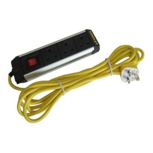 Stanley SXECFE1BBFE 3Mtr Power Cable Extension Bar 3 Socket