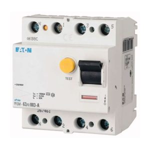Eaton RCCB, 40 A, 4P, 100 mA Sensitivity, Residual Protection
