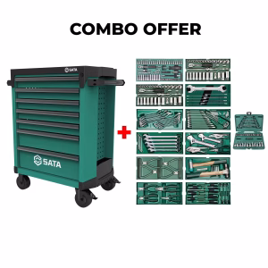 SATA Bundle 285 Tools Tray Set With 7 Drawer Roller Cabinet