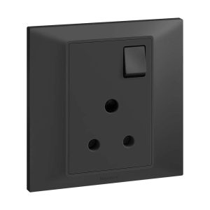 Legrand Belanko S 5A Switched Socket, Dedicated Low-Load Outlet, Suitable for Home & Office Ã¢â‚¬â€œ Anthracite