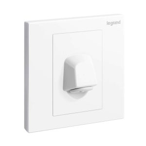 Legrand Galion 20A Flex Outlet, 1-Gang, Discreet Permanent Cable Exit, Suitable for Home & Office Interiors Ã¢â‚¬â€œ White