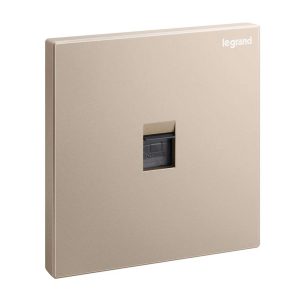 Legrand Galion Single RJ45 Category 6 Data Outlet, 1-Gang, Compact Gigabit Port, Suitable for Office Ã¢â‚¬â€œ Rose Gold