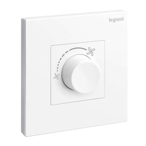 Legrand Galion 5-Speed Fan Controller for Smooth Airflow Control, Ideal for Home, Hotels & Office Ã¢â‚¬â€œ White