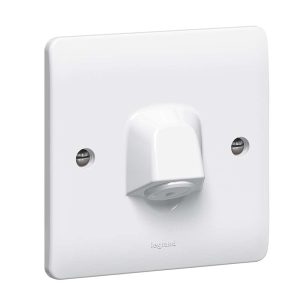 Legrand Synergy 20A Flex Outlet, 1-Gang, Neat Cable Exit, Suitable for Home & Office Interiors Ã¢â‚¬â€œ White
