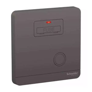 Schneider Electric AvatarOn 13A Fused Spur with Neon, Graphite Tone, Dark Grey, Flush-Mount