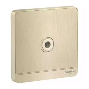 Schneider Electric AvatarOn Terminal Connection, 25A, Gold Hairline, Slim Profile, Flush-Mount
