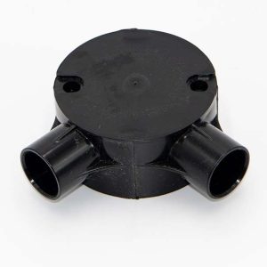Decoduct PVC 2Way Circular Junction Box
