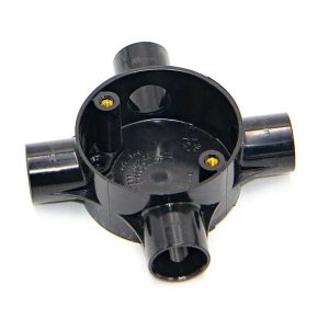 Decoduct 20mm PVC 4 Way Circular Junction Box