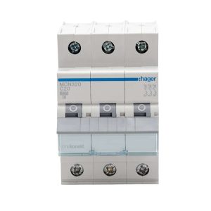 Hager MCN320 20A 3Phase Miniature Circuit Breaker (MCB)