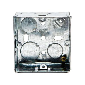 3 x 3 MK Gi Flush Mounted Metal Box