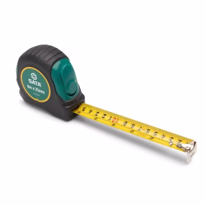 SATA ST91336ME Metric/SAE Scale 8m/26ft x 25mm Rubber Grip Tape Measure
