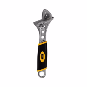 Deli 8" Adjustable Wrench with Comfort Grip Handle for DIY & Maintenance