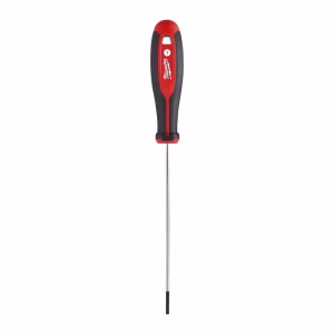 Milwaukee Tri-Lobe Slotted Screwdriver, 0.5 x 150mm, Comfort-Grip Flat Head Driver
