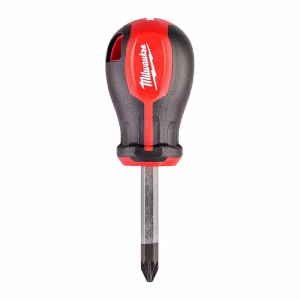 Milwaukee Tri-Lobe Phillips Screwdriver, PH2 x 125mm, Comfort-Grip PH Driver for Fasteners