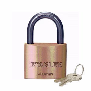Stanley Padlock Brass 30mm Std Shackle