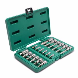 SATA ST09053SJ 18-Piece 1/4" and 1/2" Drive Hex Bit Socket Set