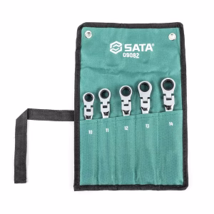 SATA ST09082SJ 5-Piece Metric Flex Head Ratcheting Wrench Set