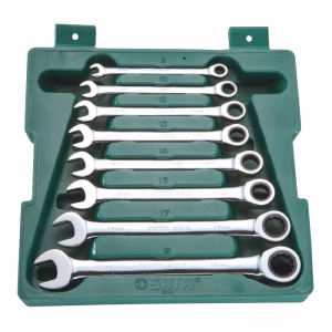 SATA ST08008SJ 8-Piece Metric Combination Ratcheting Wrench Set