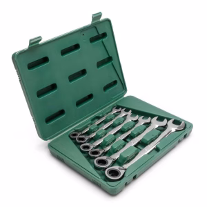 SATA GL09080 6-Piece Metric Reversible Ratcheting Wrench Set