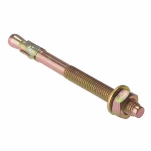 M16 x 200mm Through Bolt Yellow Plated - Per Pcs