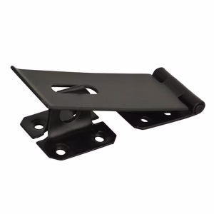 Black Safety Pattern Hasp & Staple 4.5"