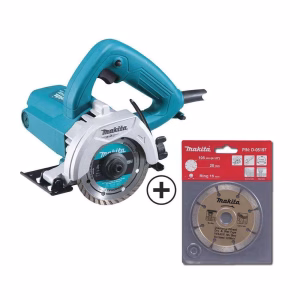 Makita MT Tile Cutter Combo Kit, M0400BC, 1200W, 110mm + 1 Diamond Wheel +1 TCT Wood Blade