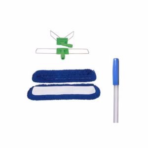 Dust Mop Set 80cm With Aluminium Handle - Blue