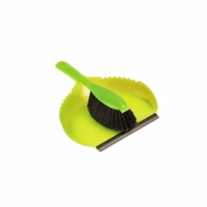 Haug Bursten HB365 Dustpan Set - Kiwi, Yellow & Silver