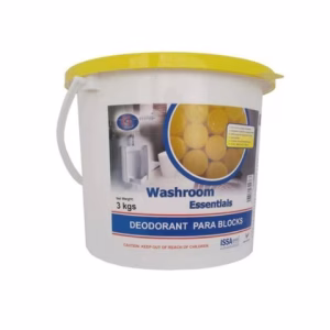 Hygiene System Para Deodorant Block Plastic Drum 3kg - White & Yellow