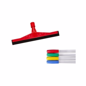 IPC Pulex Floor Squeegee with Aluminium Handle 75cm - Red, Yellow, Blue & Green
