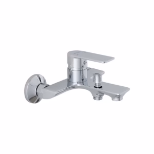 Milano Lemo Bath Mixer with Shower Set - Chrome