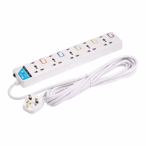 Narken NK-E105 5-Way Extension Cord 13A, 3m