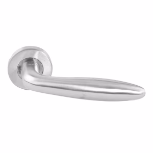 Geepas SS304 Mortise Rosette Hollow Lever Handle, Curve Design, Suitable for Fancy Doors